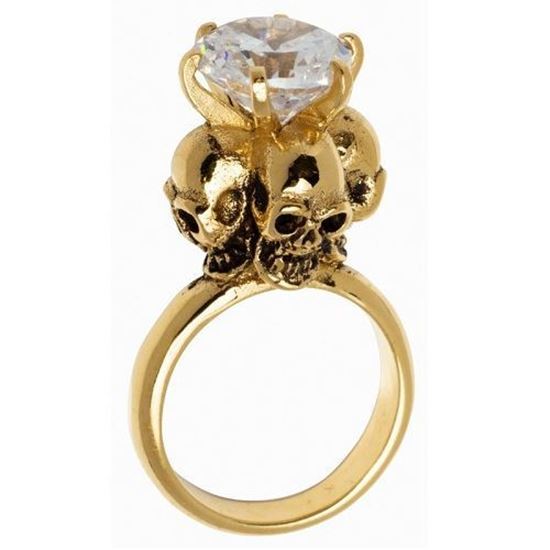 Jewel Heritage - Four Skulls Ring (Clear)